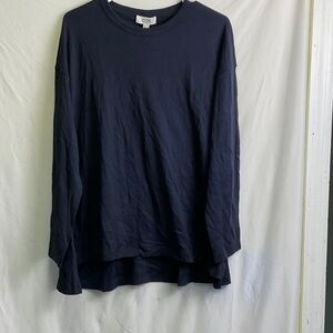 COS Navy Long Sleeve Tee